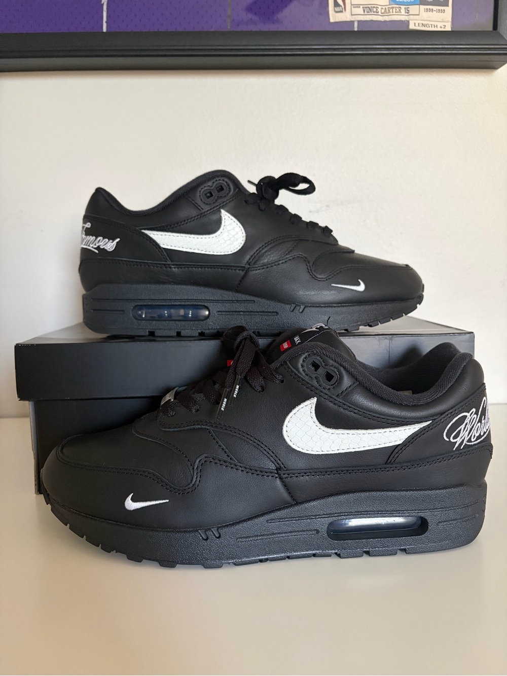 Nike Air Max 1 ‘87 SP Supreme Black & White, Used (Size US Men’s 10.0)